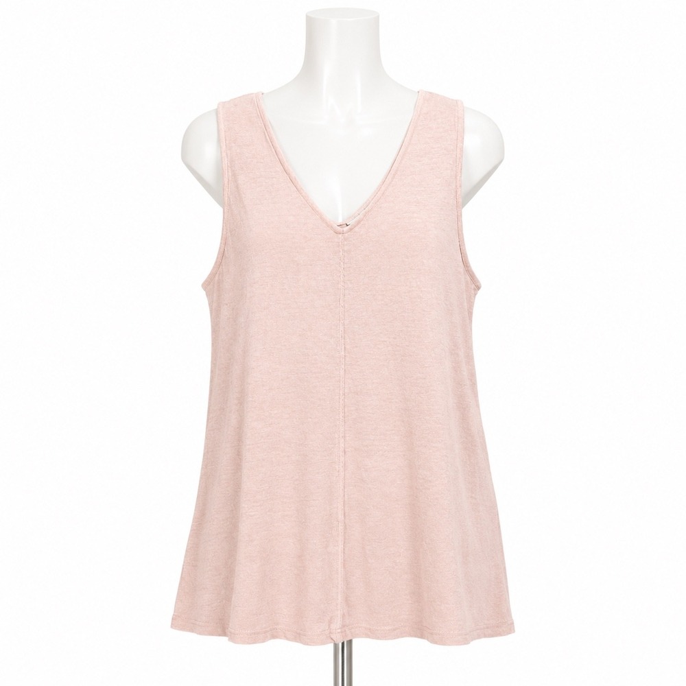 Sundance Linen Shell Top Medium Blush Pink Minimalist Quiet Luxury Coastal